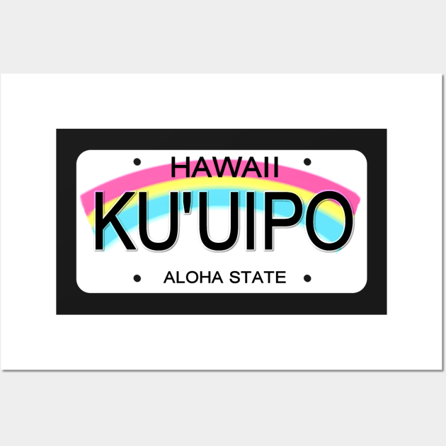 Ku'uipo Hawaii License Plate Wall Art by Mel's Designs